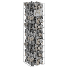 vidaXL Gabion Column With Water Tap 100x25x25 cm