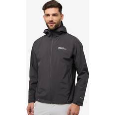 Jack Wolfskin Men Rain Clothes Jack Wolfskin Men's Waterproof Insulated Jacket - Black
