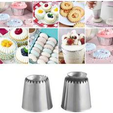 Set Nozzles Shein 2PCS 4PCS Large Piping Tips Set Nozzle
