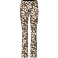 Leopardmönstrade Slim Fit Byxor - Dam