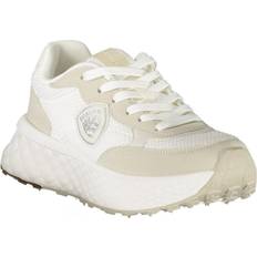S5LYNN01 Flat Lace Casual Trainers - White