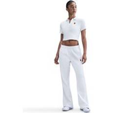 Golf - Women Polo Shirts Nike Court Heritage Crop Polo Women - White