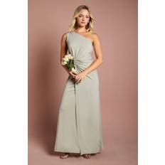 Off-Shoulder Dresses Children's Clothing Coast Teen Jersey One Shoulder Twist Detail Bridesmaids Dress - Sage