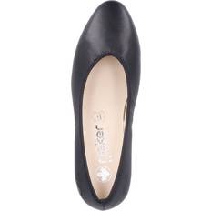 Rieker Pumps Rieker Damen Pumps Mit Runder Zehenform Blockabsatz - Schwarz