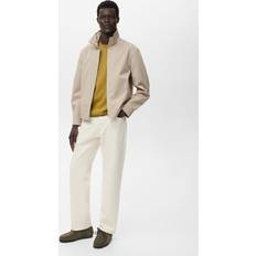 Mango Outerwear Mango Zipper Cotton Jacket - Sand