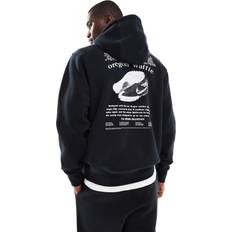 Nike Jumpers Nike Club Graphic Hoodie - Black