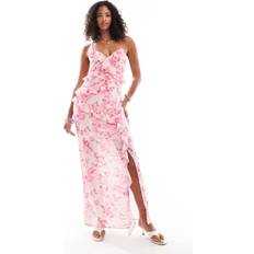 Vero moda ruffle Vero Moda Ruffle Cami Maxi Dress Pastel Pink Floral