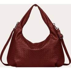 Noella Peony Hobo Bag - Dark Red