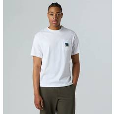 The North Face White T-shirts The North Face Mountain Logo Relaxed Pocket T-shirt - TNF White