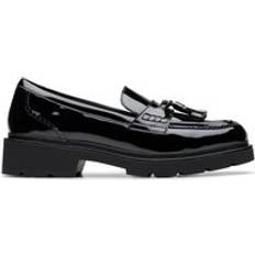 Clarks Loafers Clarks Lauryl Tassel Standard Fit Patent Loafers - Black