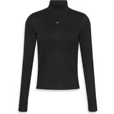 Damen Hemden Calvin Klein Jeans Longsleeve Mit Stehkragen - Black