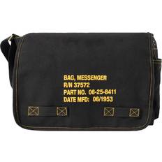 Messengerväskor Rothco Heavyweight Canvas Classic Messenger Bag With Military Stencil - Svart