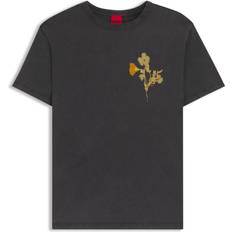 Blomstrede T-shirts HUGO Damacia 5 Shirts - Lemon/Orange/Sort