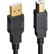 DeleyCON Aktiv USB Skrivarkabel Skannerkabel 10m