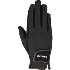 Black Horse Whips Hy Equestrian Unisex Adult Riding Gloves - Black