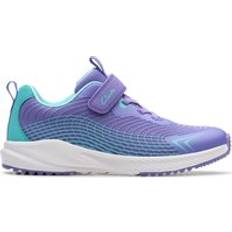 Clarks Purple Trainers Clarks Dash Kid Purple Synthetic Trainers - Purple