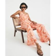 River Island Jumpsuits & Overalls River Island Womens Pink Sleeveless Printed Jumpsuit
