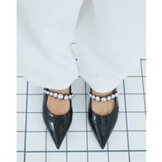 River Island Womens Black Strapped Slingback Flat Shoes