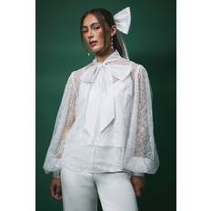 Sequins Blouses Coast Sequin Organza Bridal Blouse - Ivory