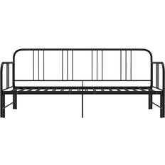 vidaXL Metal Black Sofa 206cm 3 Seater