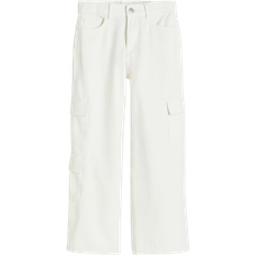 H&M Wide Leg Cargo Jeans Loose Fit - White (1200668003)