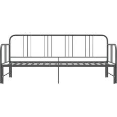 Grey - Metal Sofas vidaXL Metal Grey Sofa 206cm 3 Seater