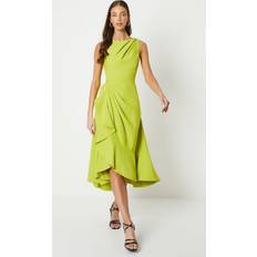 Clothing Coast Ruffle Dress With Low Back - Green
