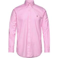 Polo Ralph Lauren Custom Fit Striped Stretch Oxford Shirt - Pink
