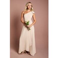 Off-Shoulder Dresses Children's Clothing Coast Teen One Shoulder Bow Bridesmaids Dress - Champagne