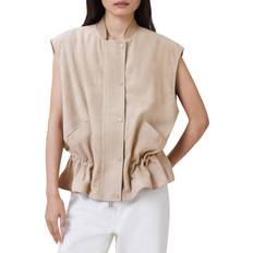 AllSaints Västar AllSaints Sofi Suede Gilet - Tan/Beige