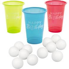 Drinking Games Oriental Trading Birthday Beer Pong Game Kit 62 Pc