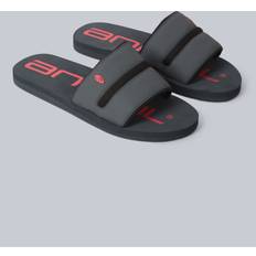 Neopren Slides Animal Wave Comfortable Beach Slip On Slider - Charcoal