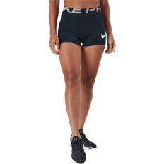 Dam - Fitness & Gymträning Trosor Nike Pro Dri-FIT 3" Graphic Short Tights Women's - Black/White
