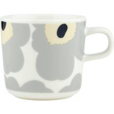 Marimekko Unikko White-Light Grey-Sand-Dark Blue Kaffekopp 20cl
