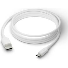 USB-A to USB-C TPE White Cable 2.5m
