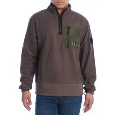 Zip Neck Sweater Hoodies Herre - Brun