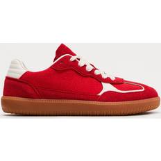 Fashion Nova Polo Lace Up Sneakers - Red