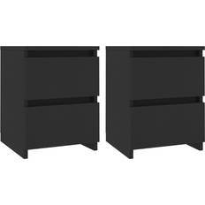 vidaXL 800516 Bedside Table 30x30cm 2pcs