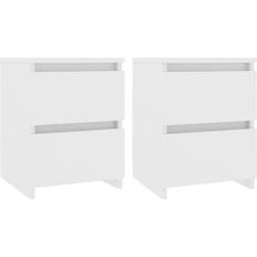 vidaXL 800514 Bedside Table 30x30cm 2pcs
