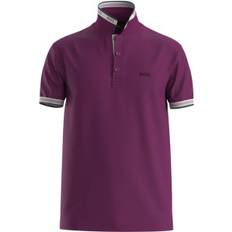 Purple - Sportswear Garment Polo Shirts BOSS Essential Logo Short Sleeve Cotton Polo Shirt - Purple