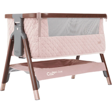 Tutti Bambini CoZee Luxe Bedside Crib Walnut/Brush 21.3x36.2"
