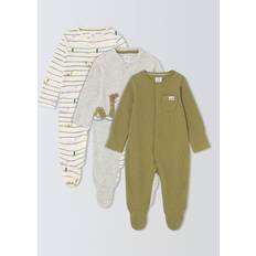 Green Pyjamases Children's Clothing John Lewis Baby Nessy Sleepsuits Pack of 3 - Green Multi