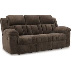 Signature Design by Ashley Frohn Reclining Chocolate Sofa 91" 3 Seater