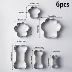 6pcs Stainless Steel Cutters Set