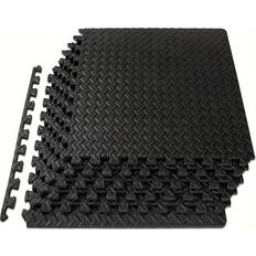 Temu 10pcs Black Eva Interlocking Foam Floor Tiles