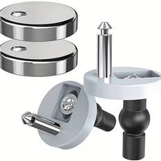 2-Pack Universal Stainless Steel Toilet Seat Set