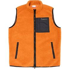Knowledge Cotton Apparel Teddy Fleece Vest - Desert Sun