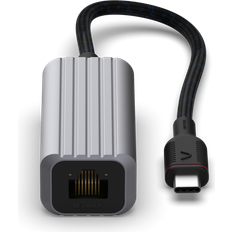 Unisynk USB C - RJ45 Network Adapter M-F Grey 0.1m