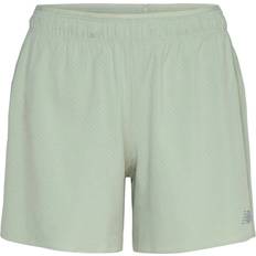 New Balance Dam Shorts New Balance RC Short 5'' Löparshorts 3/4 Löpartights Dam - Beige
