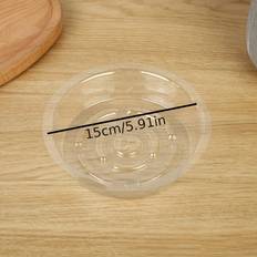 Pots, Plants & Cultivation Temu 30pcs Transparent Waterproof Non-slip Plant Saucers